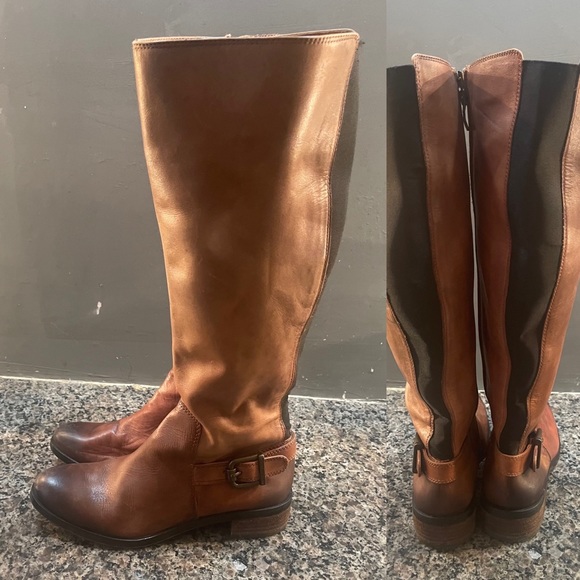 Vince Camuto Brown Riding Boots Size 7 1/2 - Picture 1 of 4